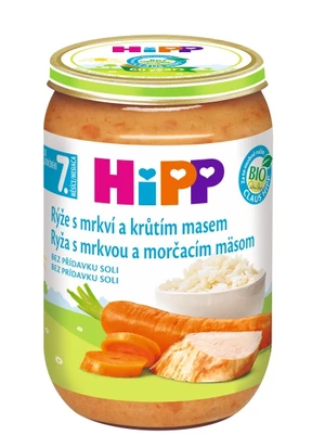 HIPP Rýže s karotkou a krůtím masem 220 g