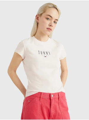 Light pink Women's T-Shirt Tommy Jeans Essential - Women