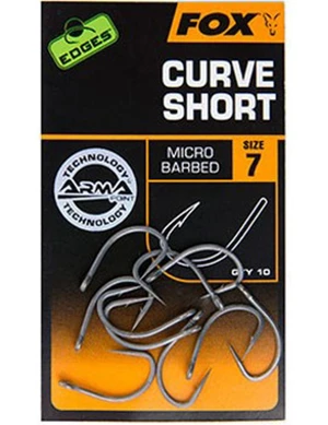 Fox háčky Edges Curve Short Hooks vel. 5, 10ks Micro Barbed