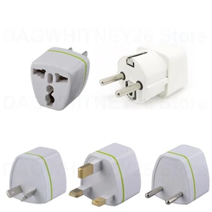 AC 250V 10A Brass Universal Kr european AU EU US UK To EU UK US AU Power plug adapter USA Brazil Travel plug converter Korea U26