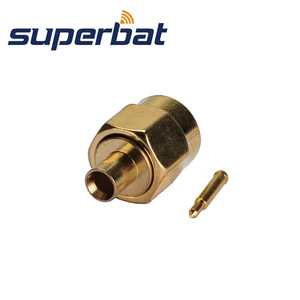 Superbat 10pcs SMA Solder Male RF Coaxial Connector for Semi-rigid Cable .086'' RG405