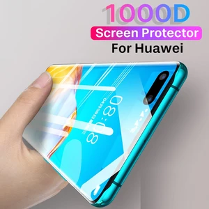 15D Hydrogel Film For Huawei P30 P40 Lite E P Smart Z S 2019 2021 film Screen Protector P20 Pro P10 Mate 30 Lite Protective