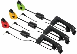 Fox Fishing MK2 Illuminated Swinger 3 Rod Set Naranja-Rojo-Verde Alarma de mordedura de pesca