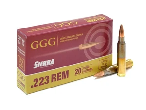 Náboje FMJ GGG® 223 Rem. / HPBT 77 grn Nosler / 20 ks (Barva: Vícebarevná)