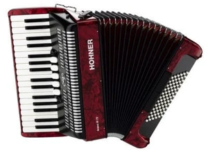 Hohner Bravo III 72 Tastenakkordeon Red