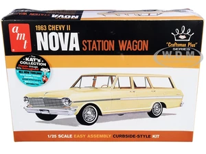 Skill 2 Model Kit 1963 Chevrolet II Nova Station Wagon "Craftsman Plus Series" 1/25 Scale Model by AMT