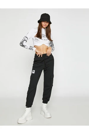 Koton Jogger Pants with Label Detail