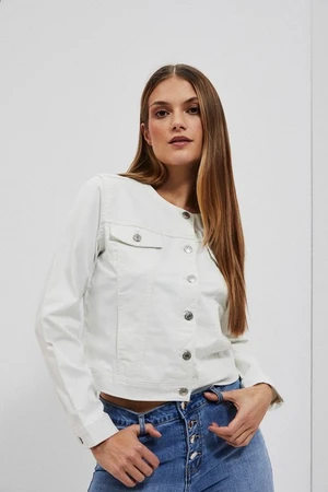 WOMEN JACKETS L-KU-4013 OFF WHITE