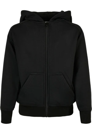 Boys' zip-up sweatshirt black