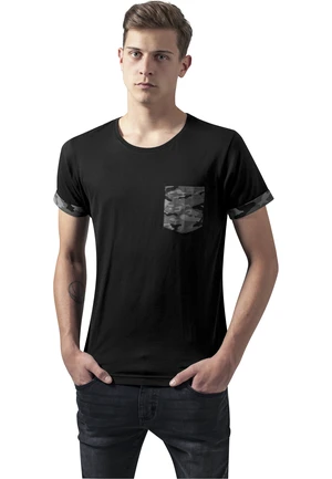 Camo Contrast Pocket Tee Dark Camo