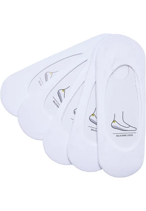 Invisible Socks 5-Pack White