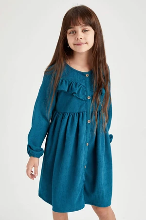 DEFACTO Long Sleeve Woven Dress