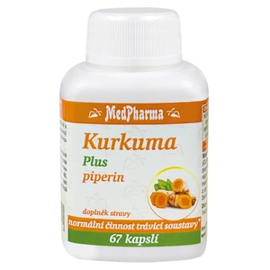 MEDPHARMA Kurkuma plus piperin 67 kapslí