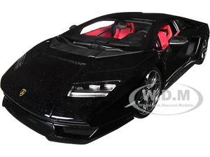 Lamborghini Countach LPI 800-4 Black with Red Interior "Special Edition" 1/18 Diecast Model Car by Maisto