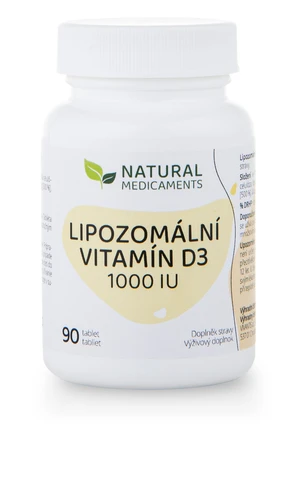 Natural Medicaments Lipozomální vitamín D3 1000 IU 90 tablet