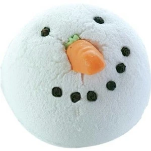 Bomb Cosmetics Šumivá koupelová bomba Sněhulák Chilly Willy (Bath Blaster ø 7,5 cm) 160 g