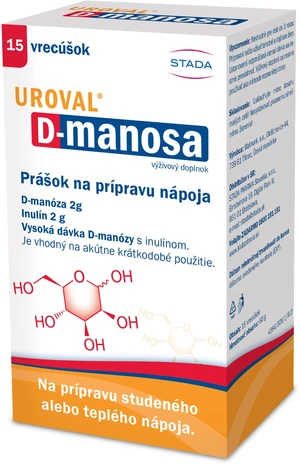 UROVAL D-manosa 15 vrecúšok