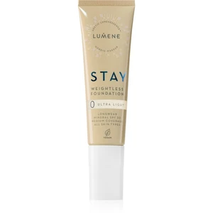 Lumene Stay Weightless tekutý make-up s matným finišem SPF 30 odstín 0 Ultra Light 30 ml