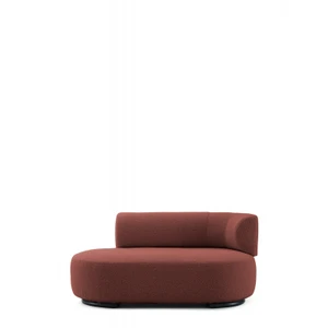 K-Wait Chaise lounge  Bouclé pravá područka cihlově červená Kartell