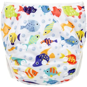 T-TOMI Diaper Swimwear Blue Fish prateľné plienkové plavky 5 - 15 kg 1 ks