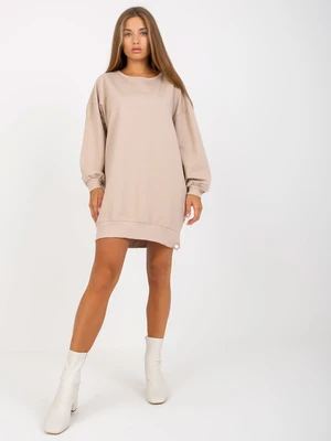 Basic beige long-sleeved tunic RUE PARIS