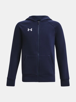 Under Armour Mikina UA Rival Fleece FZ Hoodie-BLU - Kluci