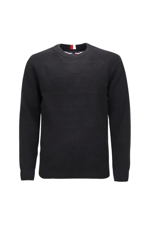 Tommy Hilfiger Sveter - STRUCTURE CHANGE SWEATER tmavomodrý