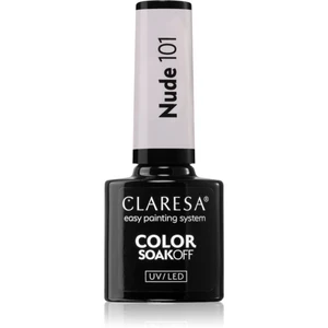 Claresa SoakOff UV/LED Color Nude gelový lak na nehty odstín 101 5 g