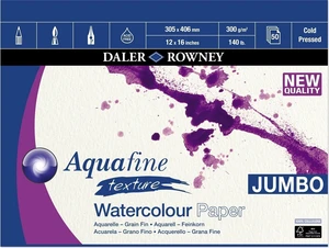 Daler Rowney Aquafine Texture Watercolour Paper Aquafine 30,5 x 40,6 cm 300 g Carnete de Schițe