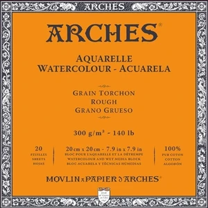 Arches Watercolour Rough Block Natural White 20 x 20 cm 300 g Album per schizzi