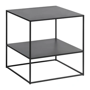 Czarny metalowy stolik 50x50 cm Pebble – Unique Furniture