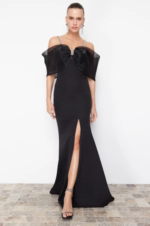 Trendyol Black Woven Evening Dress & Graduation Dress