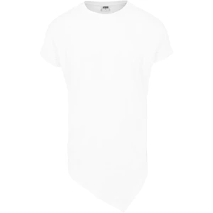 Asymmetrical long T-shirt white