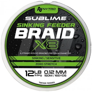 Nytro šňůra sublime x8 sinking feeder braid 150 m - 0,08 mm 4,1 kg