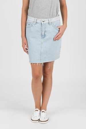 Tommy Jeans Skirt - SHORT DENIM SKIRT BRGHTL light blue