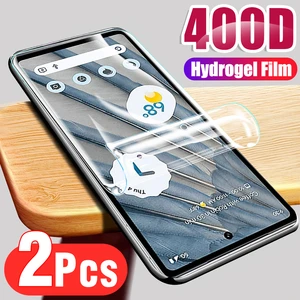 2pcs Front Hydrogel Film For Google Pixel 7a 5G Full Cover Protective Soft Screen Protector Film Gogle Pixel 7a 7 A A7 Pixel7A