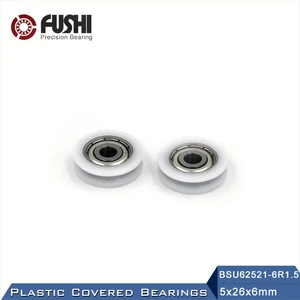 625 ZZ Ball Bearing Covered With POM Plastic 5*26*6 mm ( 2 PCS ) Plastic Pulley Bearings 625 Z 2Z