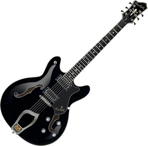 Hagstrom Viking Black Guitarra Semi-Acústica