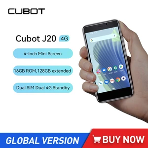 Cubot J20 4Inch Mini Smartphones 2GB RAM 16GB ROM (128GB Extended) Dual SIM Dual 4G Celulares Android 12 Small Phone 2350mAh GPS