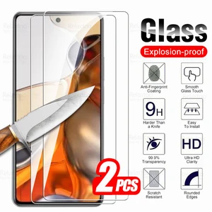 2Pcs Protective Glass For Xiaomi Mi 11T Pro Screen Protector Xiaomy 11 T T11 MI11T 11TPro Mi11TPro 5G Tempered Glass Cover Films