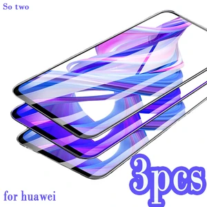 3PCS Tempered Glass For Huawei mate 10 20 lite pro Screen Protector For Huawei P20 P30 Lite Pro Protective Glass mate 9 not film