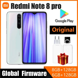 Xiaomi Redmi Note 8 Pro Cell Phone 4500mAh Battery 64MP Quad Camera Global Version 6.53 Display FHD Screen