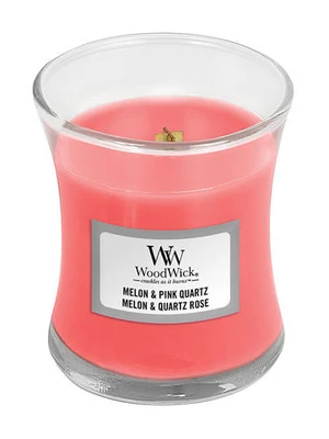 WoodWick Vonná svíčka váza Melon & Pink Quartz 85 g