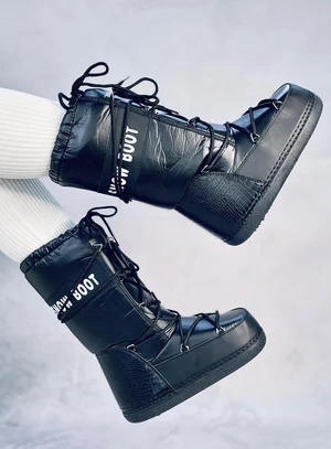 Čierne snehule SNOW BOOTS