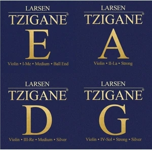 Larsen Tzigane violin SET, E loop end Struny pre husle