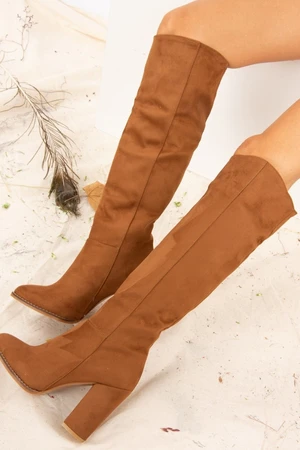 Fox Shoes Women's Tan Suede Boots