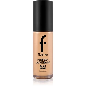 flormar Perfect Coverage Mat Touch Foundation zmatňujúci make-up pre zmiešanú až mastnú pokožku odtieň 303 Classic Beige 30 ml