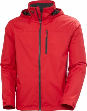 Helly Hansen Kabát Men's Crew Hooded Midlayer Sailing Jacket 2.0 Red XL