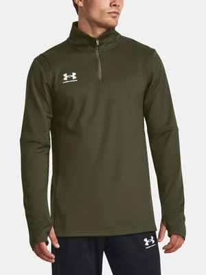 Khaki pánské sportovní tričko Under Armour Ch.Midlayer