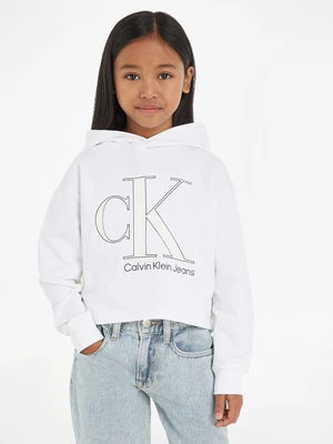 Calvin Klein Jeans Mikina dětská Bílá